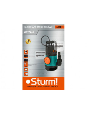 Насос для грязной воды погружной Sturm WP97265 Насос для грязной воды погружной Sturm WP97265